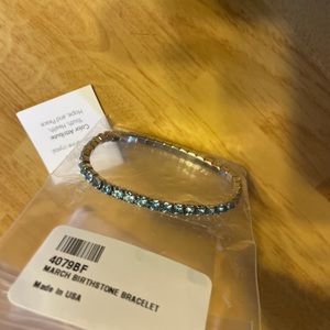 TSC by Swarovski Birthday Bracelet March Aquamarine Crystal